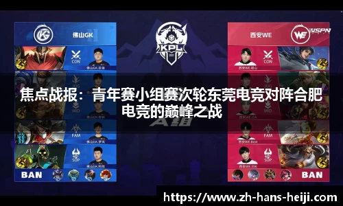 焦点战报：青年赛小组赛次轮东莞电竞对阵合肥电竞的巅峰之战